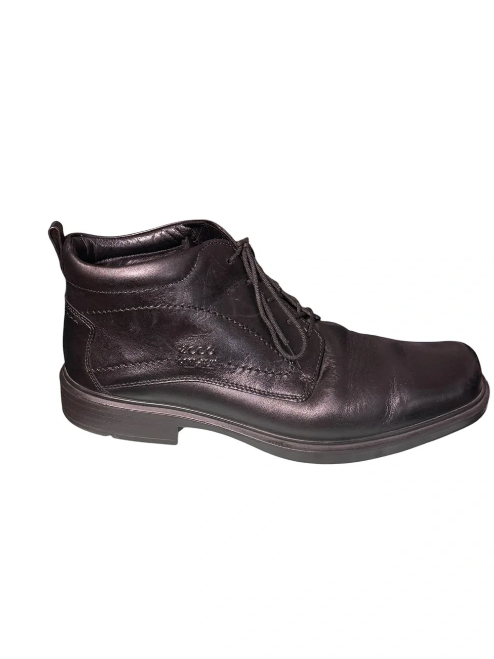 ECCO Helsinki Brown Leather Chukka Boots EU 47/ US 13.5 Comfort Ankle Boots
